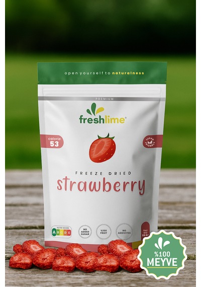 Freshlime Çilek Kuru Meyve Cipsi 15 G