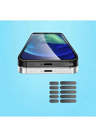 Xiaomi 14 T Pro Uyumlu Siyah Hoparlör Toz Ve Kir Toz Önleyici 5 Takim 10 Adet Tıpa Set