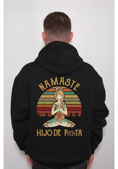 Yoga Namaste Ohm Aum Hıjode Çakra Sweatshirt Unisex Kapüşonlu Hoodie 001