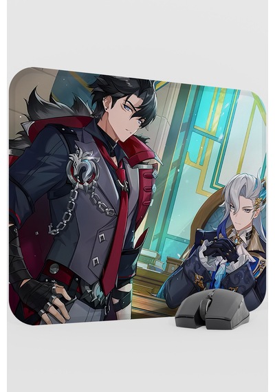 Wriothesley Genshin Impact Anime Gacha V4 - 48x40 Xl Gaming Mouse Pad Fare Altlığı