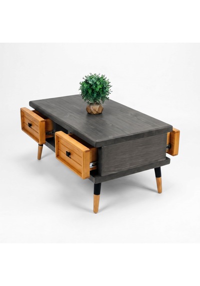 Mobenta Stria Brew: Modern Doğal Masif Orta Sehpa, 4 Çekmeceli - 110x60 An-tk Antrasit-ahşap Mobenta Stria Brew: Modern Doğal Masif Orta Sehpa, 4 Çekmeceli - 110x60 An-tk Antrasit-ahşap