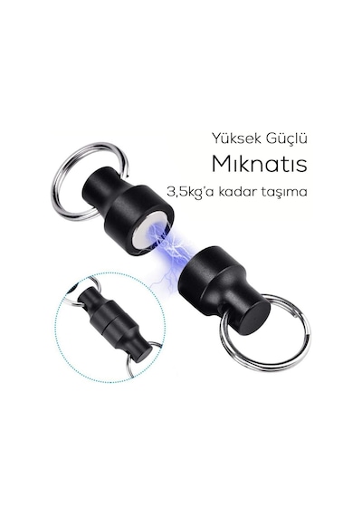 Shufa Çift Karabinalı Mıknatıs Ekipman Tutucu - Standart
