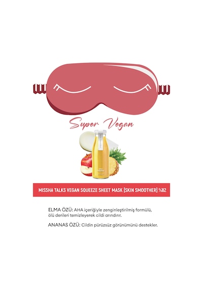 Missha Pürüzsüz Görünüm Veren Vegan Uyku Maskesi 10g Talks Vegan  Pocket Sleeping Mask (Skin Smoother)
