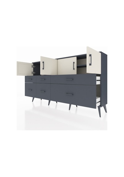 Arges Konsol 4 Raflı 6 Çekmeceli 4 Kapaklı 176x30x99 Antrasit-aytaşı/antrasit Aytası/antrasıt - Antrasıt Arges Konsol 4 Raflı 6 Çekmeceli 4 Kapaklı 176x30x99 Antrasit-aytaşı/antrasit Aytası/antrasıt - Antrasıt