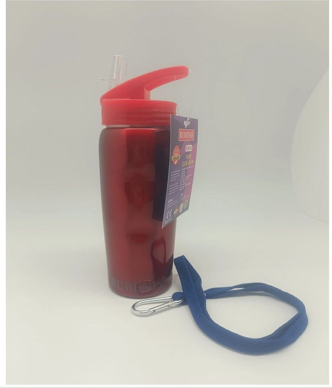 Rcm-03 500ml Parmak Izli Çelik Matara Kırmızı 1 Adet Kırmızı