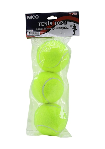 Lunaev 3pcs Tenis Kort Topu Poşetli Kartela Ambalaj