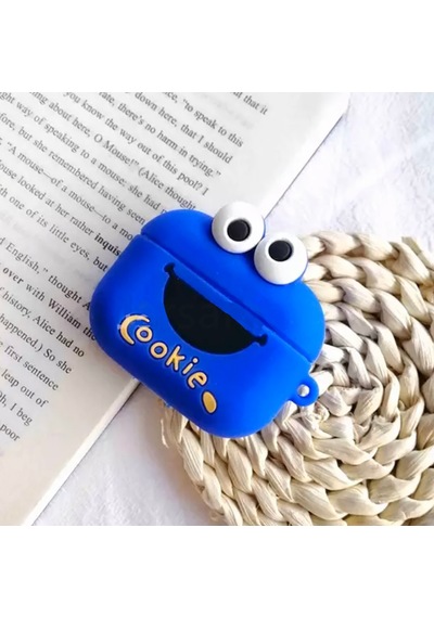E2M Apple Uyumlu AirPods PRO KILIF CUTE COOKIE MAVİ