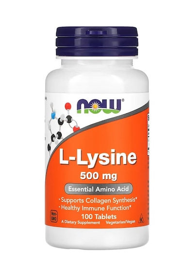 Now Foods, L-lysine Lizin 500 Mg, 100 Tablet