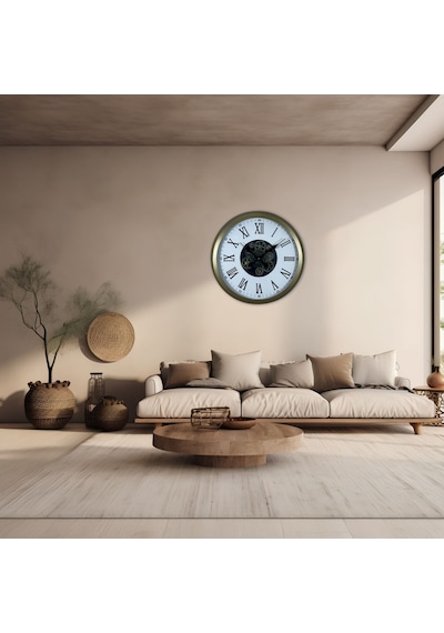 Roma Elegance Eskitme 60 Cm Çarklı Duvar Saati Diğer