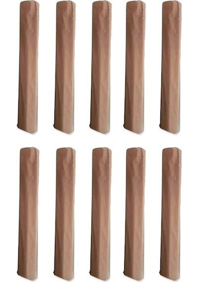 Mandaş Tekstil 10 Adet Halı Hurcu Kılıfı Poşeti 220x40cm Max. 6m Çok Renkli