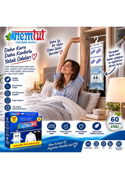 Nem Alıcı Rutubet Emici Koku Giderici Korozyon Önleyici 1 Kutu Içerisinde 2 Paket Diğer