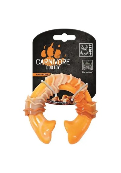 M-pets Carnivore Ring Bone Köpek Oyun Kemiği Pastırma Aromalı Sarı