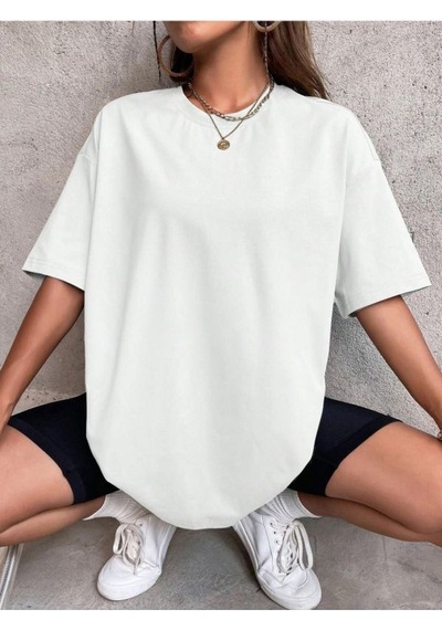 Exodus Süprem T-shirt - Beyaz Baskılı Oversize Bisiklet Yaka Kısa Kol Tişört Beyaz