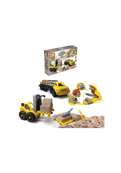 Forklift Operatör Kum Seti 750 Gr. - Art Craft Kinetik Kum Seti - Oyun Kumu - Art Sand Kumu Çok Renkli