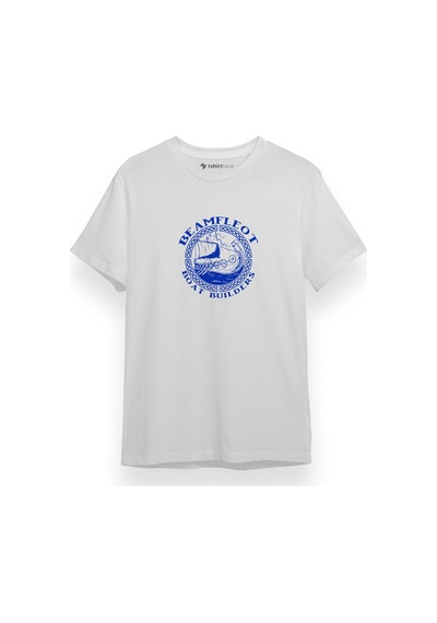 The Last Kingdom Beamfleot Boat Builders Beyaz Kısa Kol Erkek Tshirt 001