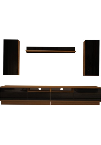 Decoraktiv Trendstyle 5220ds Mdf Tv Ünitesi Tv Sehpası Ceviz - Siyah