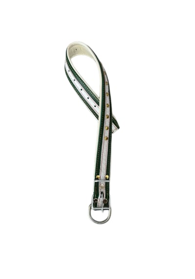 Ln Leather Gerçek Deri Orta Irk Yumuşak Dokulu 3,5 X 65 Cm Yeşil Beyaz Yeşil