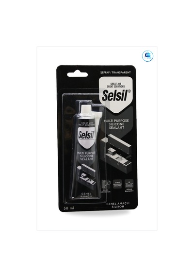 Şeffaf Genel Amaçlı Tüp Silikon 50ml Banyo Mutfak Pencere Sızdırm