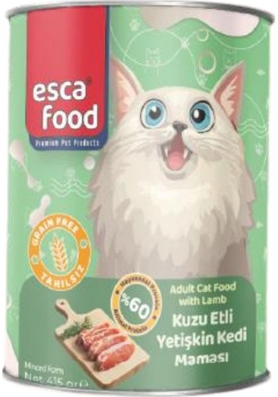 Esca Food Kuzu Etli Yetişkin Kedi Konserve Maması 415gr