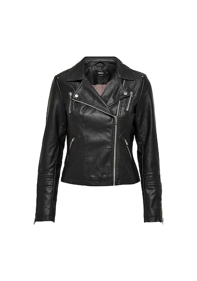 Only 15153079 Onlgemma Faux Black Kadın Deri Mont Siyah