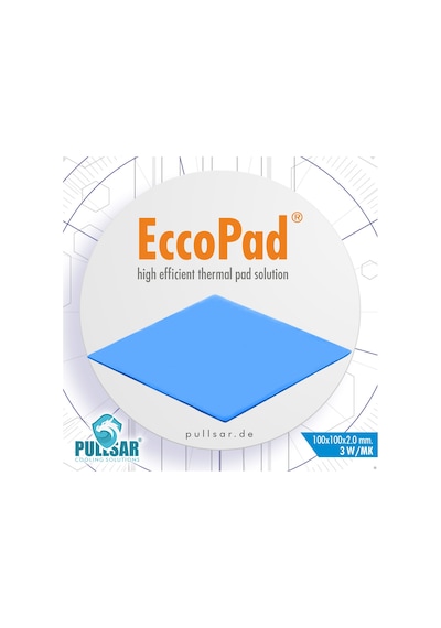 Pullsar Eccopad Thermal Pad 100 x 100 x 2.0 Mm 3.0W/M x K