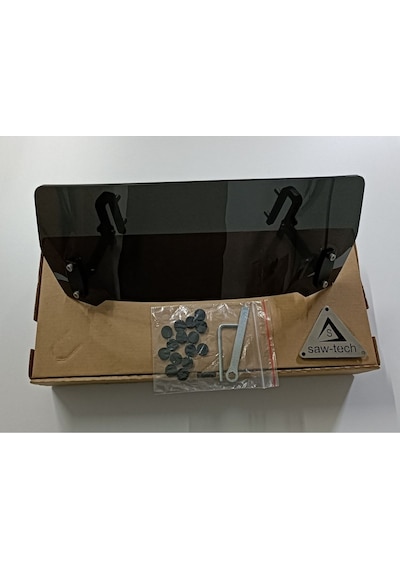 Üniversal Deflektör Rüzgar Saptırıcı Füme Renk Genişlik:320mm X Yükseklik:135mm