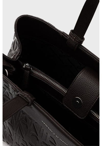 Armani Exchange Kabartma Logolu Çıkarılabilir Askılı Çanta Kadın Çanta Xw001222 Af15774 U6032 Kahve