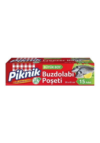 Piknik Buzdolabı Poşeti Büyük 15'li