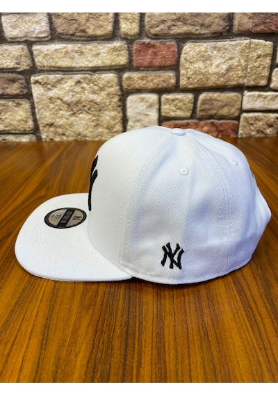 Hamze Ny New York Nakış Hip-hop Snapback Rapper Basket Beyzbol Şapka Cap Beyaz