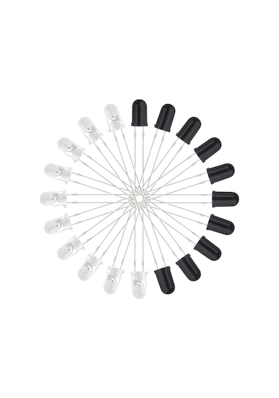 5mm Kızılötesi Alıcı Verici Led Set 940nm - 10 Ar Adet