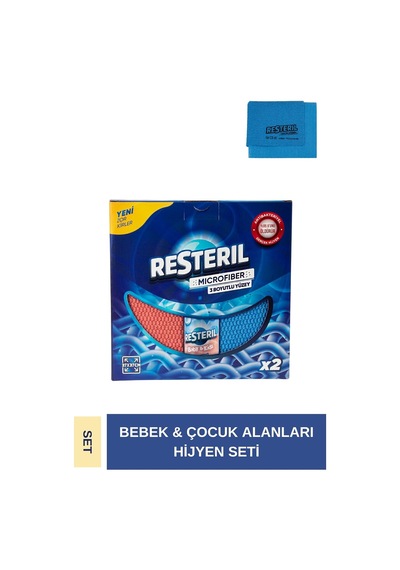 Tr Mikrofiber Bez, 3 Boyutlu Yüzey, Bebek Ve Çocuk Hijyen Seti, 37x37 Cm, 2'li Paket Genel