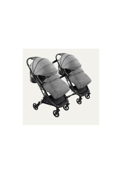Prego Yan Yana Birleştirmeli Kabin Boy İkiz Bebek Arabası Ayak Örtüsü + Yağmurluk + Taşıma Çanatası