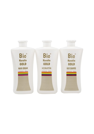Bio Keratin Gold Brezilya Fönü Şampuan + Saç Kremi + Keratin
