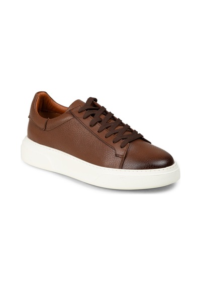 Deery Erkek Hakiki Deri Taba Renk Sneaker Ayakkabı - 04651mtbae01