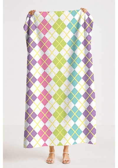 Geometrik Renkli Baklava Desenli Plaj Havlusu - Modern Pastel Çizgili Hızlı Kuruyan Mikrofiber Havlu Yağmur Rüyası Geometrik Renkli Baklava Desenli Plaj Havlusu - Modern Pastel Çizgili Hızlı Kuruyan Mikrofiber Havlu Yağmur Rüyası