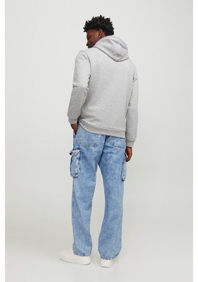 Jack & Jones Jack&jones Jcologan Sweat Hood Aw23 A.gri 001