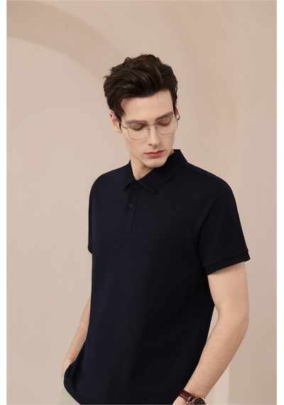 New Performance Premium Polo T-shirt 58.1% Pamuk 37.7% Polyester 4.2% Spandex Lacivert