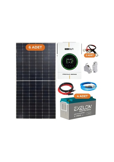 Yapısolar 6 Kw Mppt Monofaze Hazır Solar Enerji Paketi