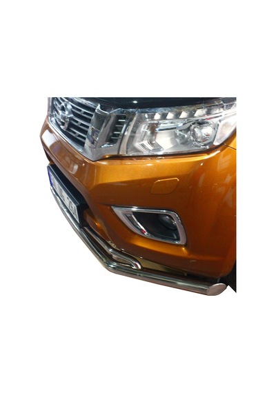 Nissan Navara Ön Krom Koruma Bıyık Paslanmaz Çelik