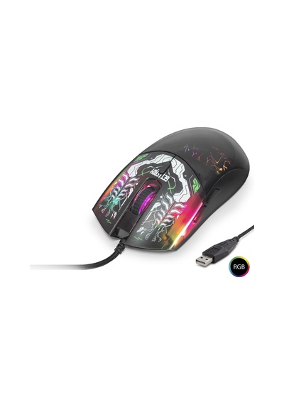 Gaming Mouse 7200 Dpi Rgb Graffiti Desenli - Siyah G306a