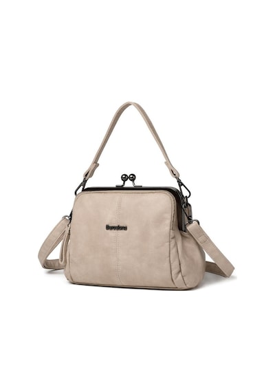 Smart Bags Yıkama Deri Burslu Postacı Kadın Çantası 21-k Barcelona 1903-7 Koyu Bej