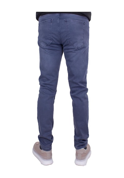 Twister Panama 748-04 Gri Düşük Bel Dar Paça Erkek Jeans Pantolon 001