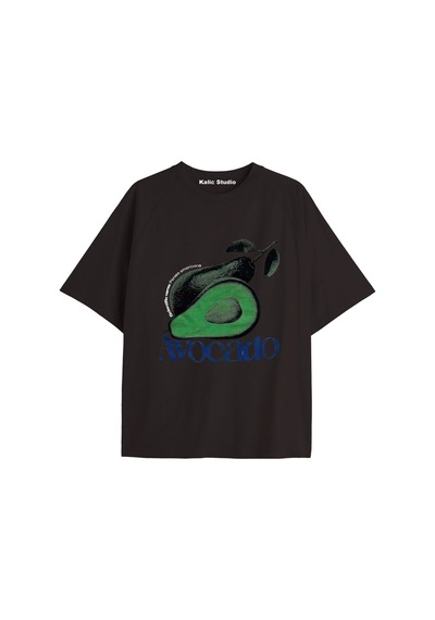 Kalic Studio Y2k Vintage Pickles Baskılı Siyah T-shirt Kod 232 Siyah-232