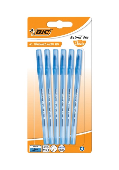 Bic Round Stıc Tükenmez Kalem Mavi 5'li Avantaj Paketi - 5 Adet Tarı