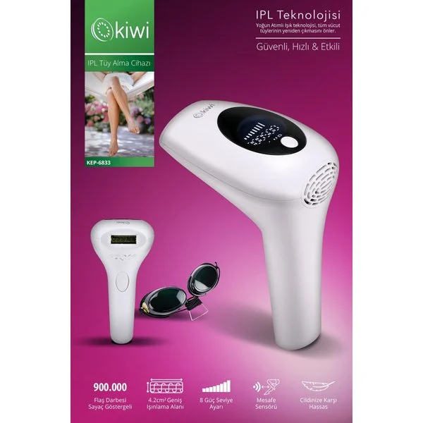Kiwi KEP-6833 Pro IPL Lazer Epilasyon Cihazı