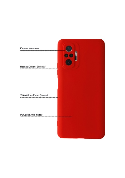 Xiaomi Redmi Note 10 Pro Kılıf İçi Kadife Kamera Korumalı Lansman Silikon Kapak