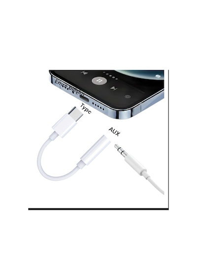 Galaxy S24 Uyumlu Kulaklık Çevirici Aux 3.5mm Dönüştürücü Adaptör Type-c 1 Adet