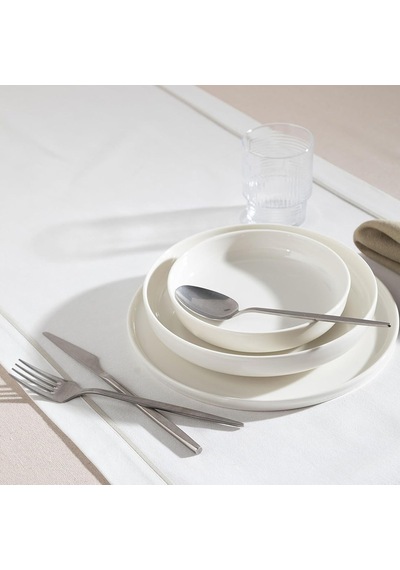 Ephesus Whıte Çukur Tabak Seti 22cm - 6lı Çok Renkli