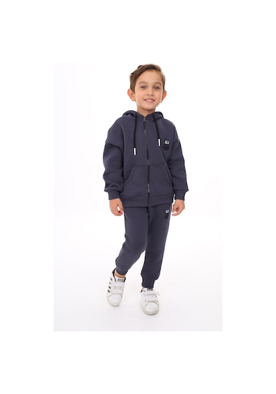 Toontoy Kids Toontoy Erkek Çocuk Nakışlı Eşofman Takım Füme