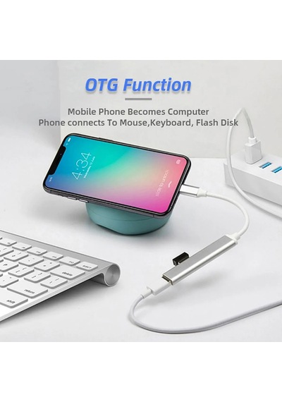 Type-c To Usb Çoğaltıcı Usb Hub Otg Usb Çoklayıcı Type C To 4 Usb